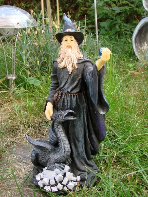 Merlin Zauberer Figur Garten Magie TOP NEU eBay