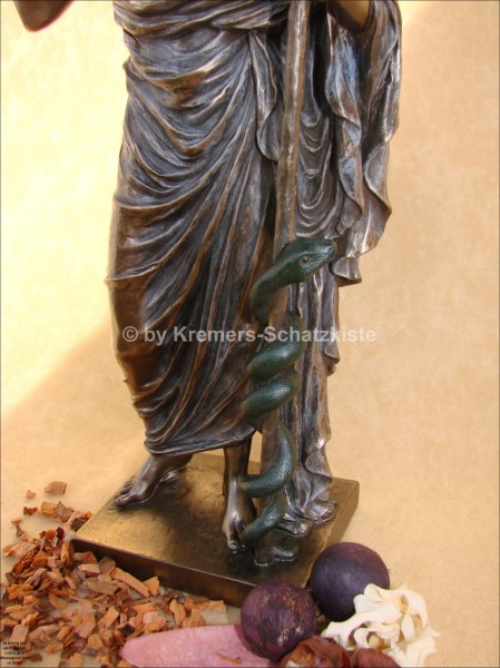 Aesculap Asklepios Gott der Heilkunst Figur Skulptur | eBay