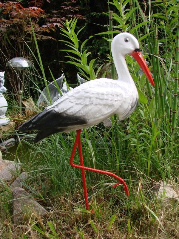 Storch Figur Vogel Garten Gartenfigur eBay