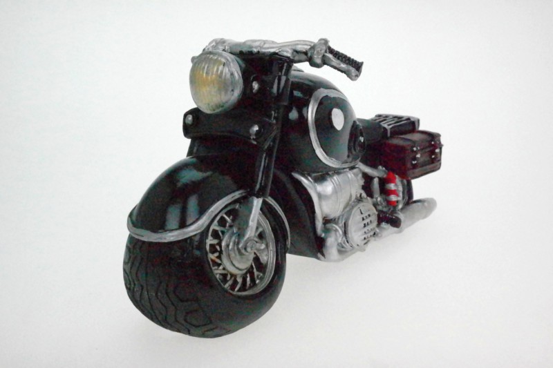 Spardose Motorrad Old Style Biker schwarz Sparschwein A eBay