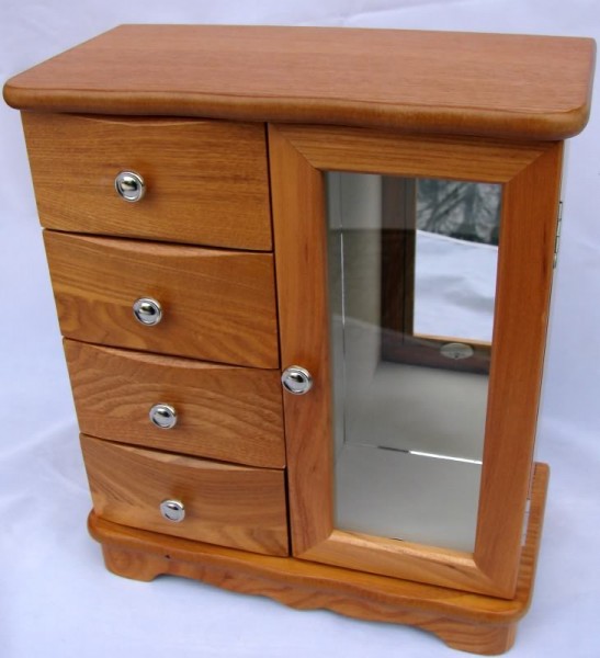 Schmuckschrank Taria modern Holz Schmuckkästchen NEU | eBay